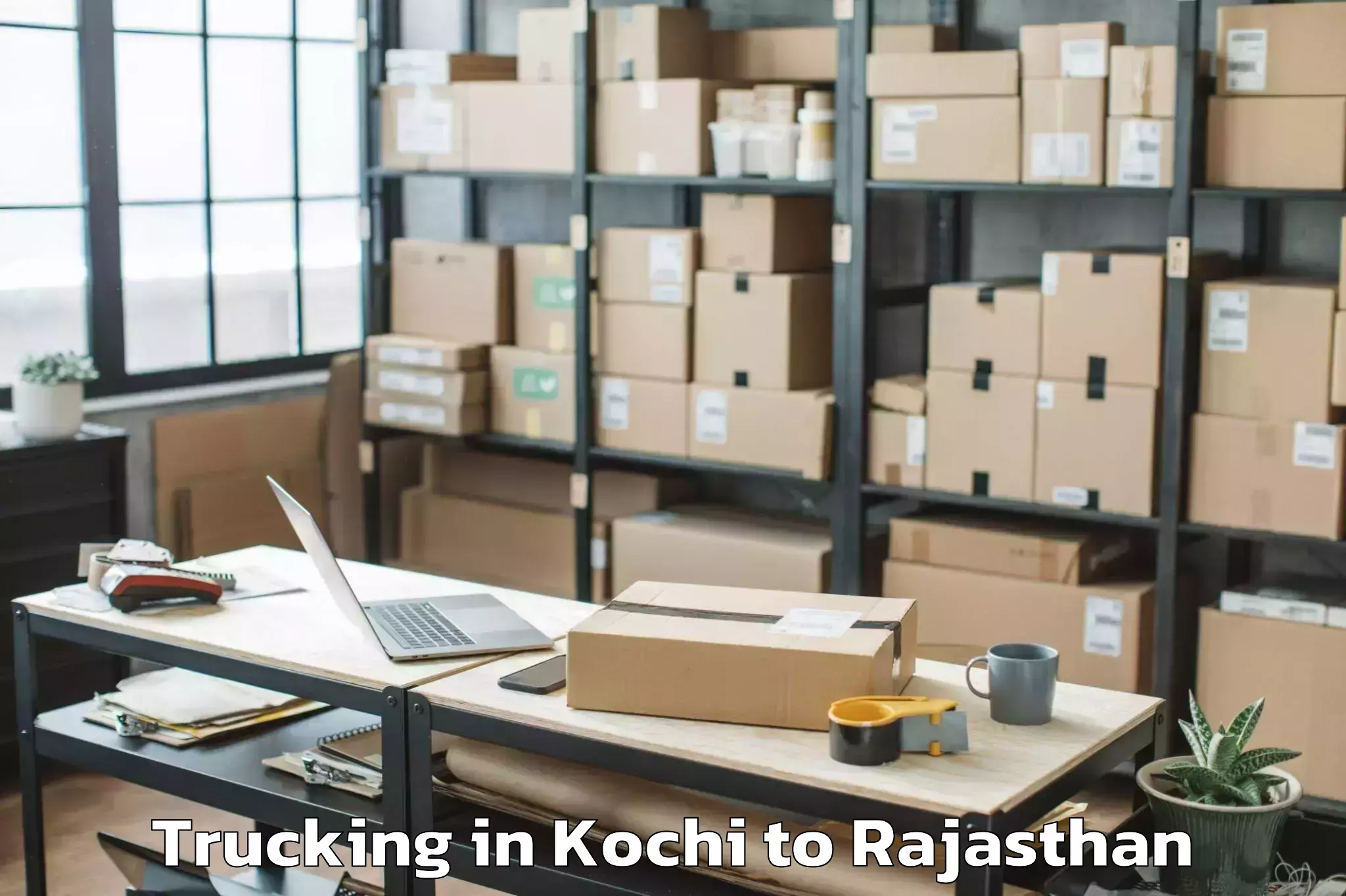 Kochi to Phulera Sambhar Trucking Booking